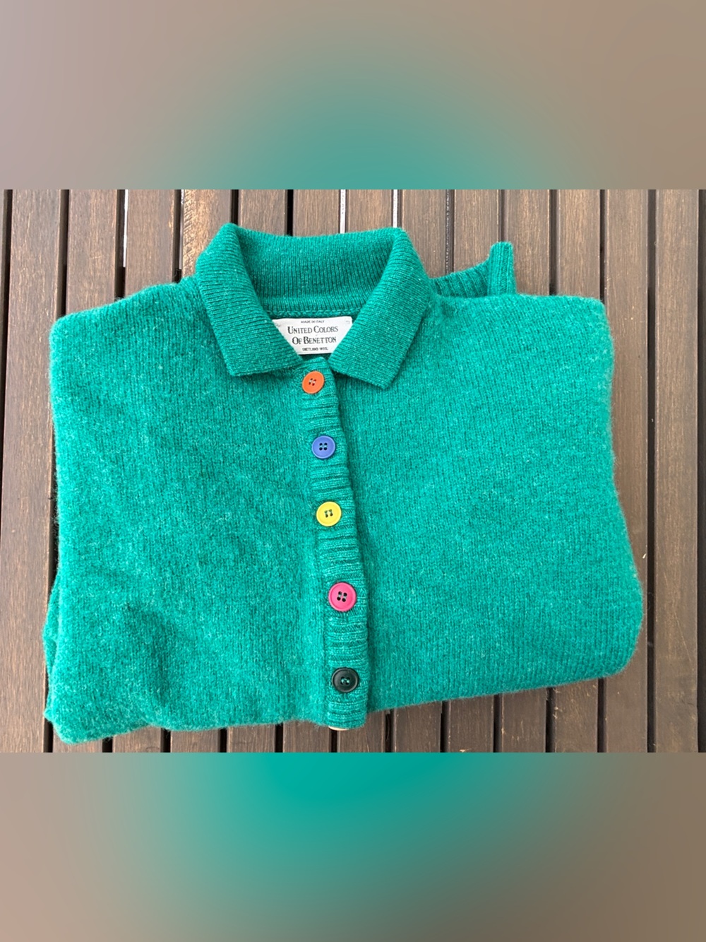 Vintage United Colors of Benetton Wool Sweater, Size Small